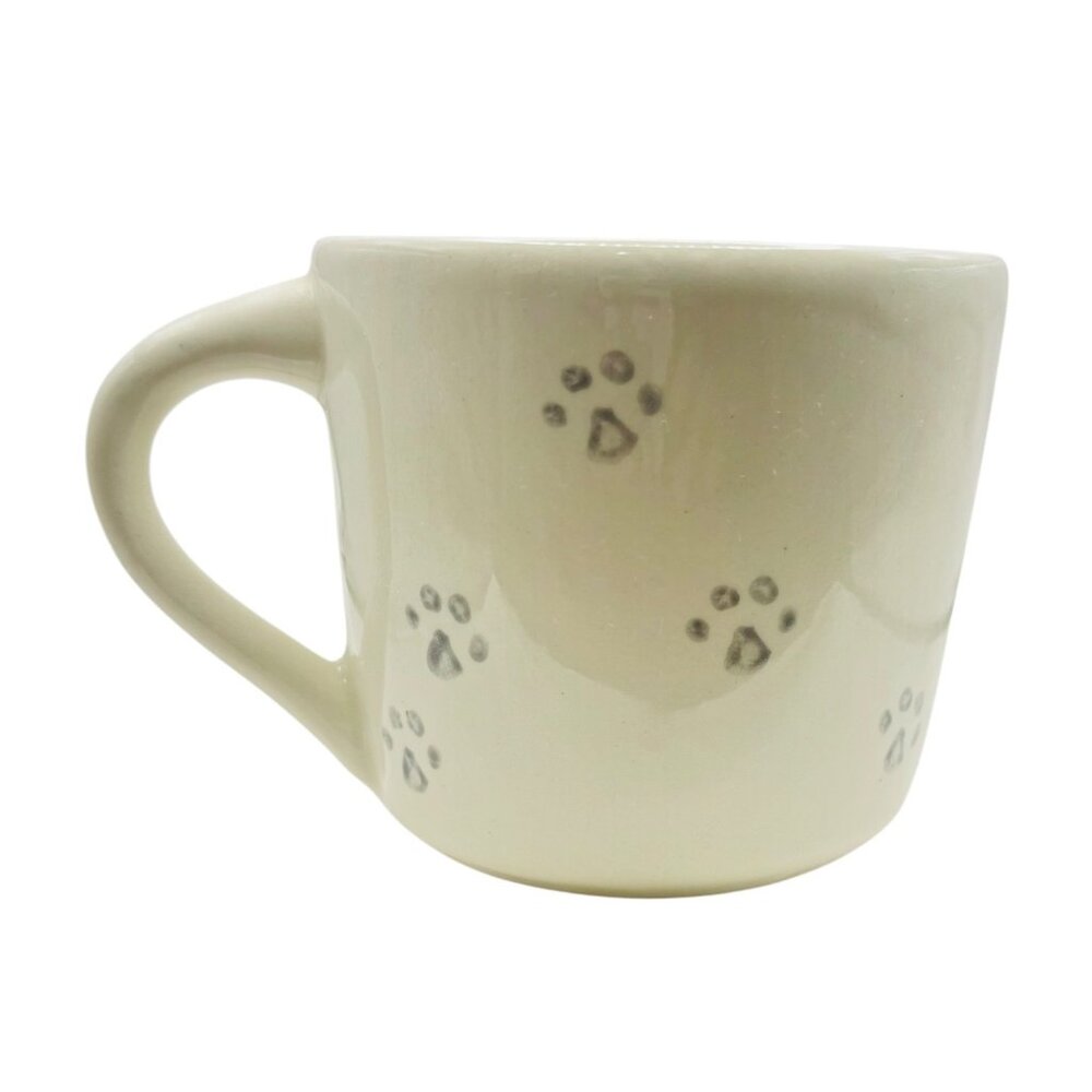 Ceramic Mug With Paw Print Design & Dalmatian Figurine Inside By Spademan Potter - Picture 6 of 6